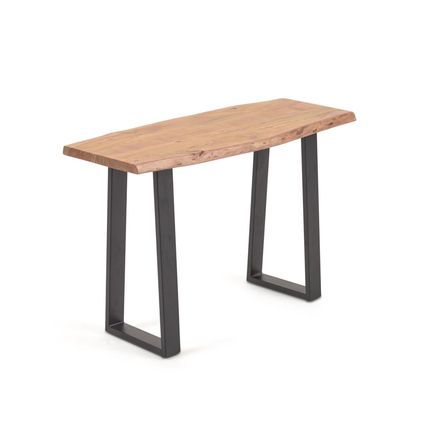 Alaia console table in solid acacia wood with natural finish 115 x 40 cm