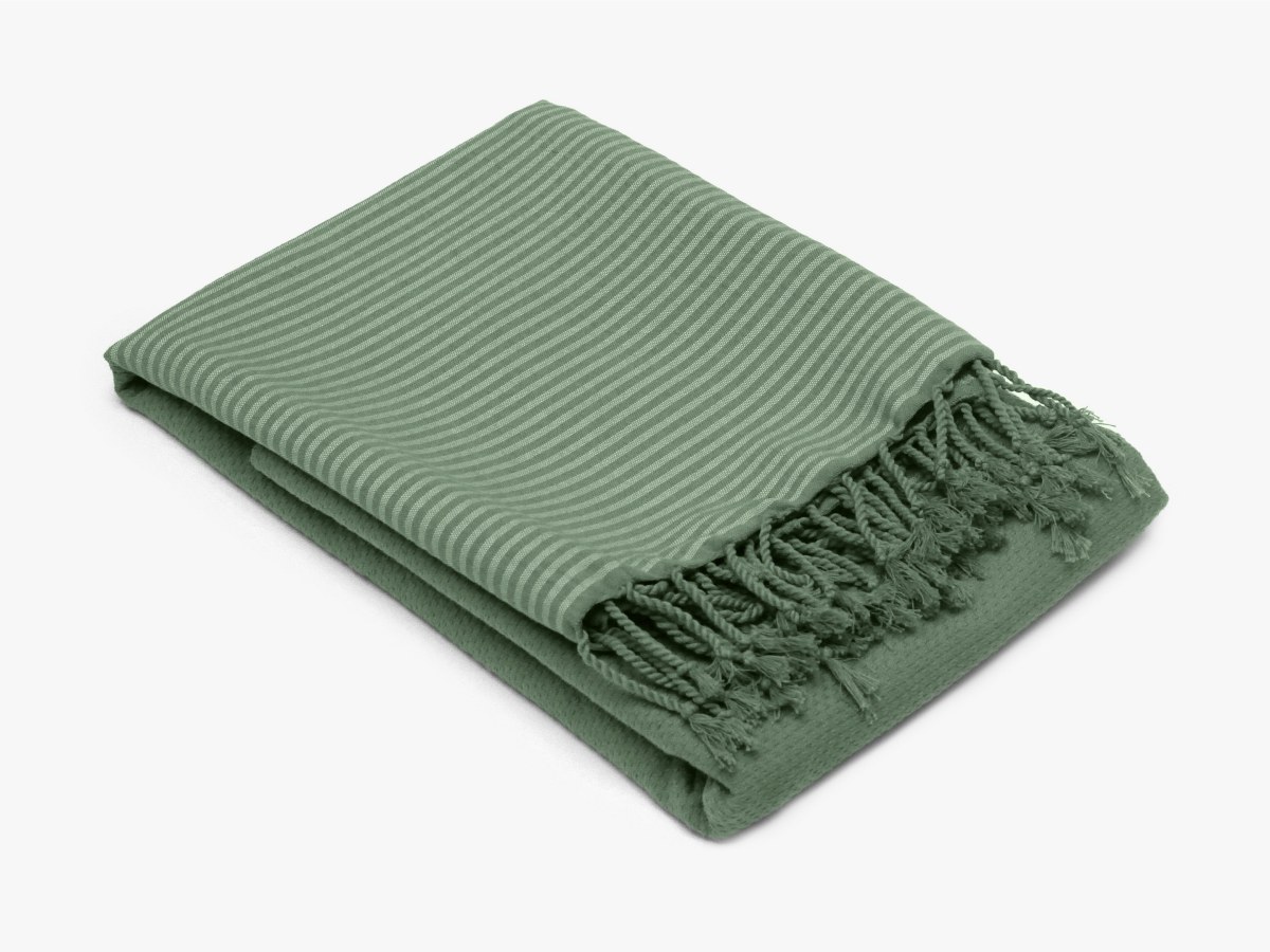 Fouta 100x200 cm + franges Nid d Abeille Vent du Sud Thym