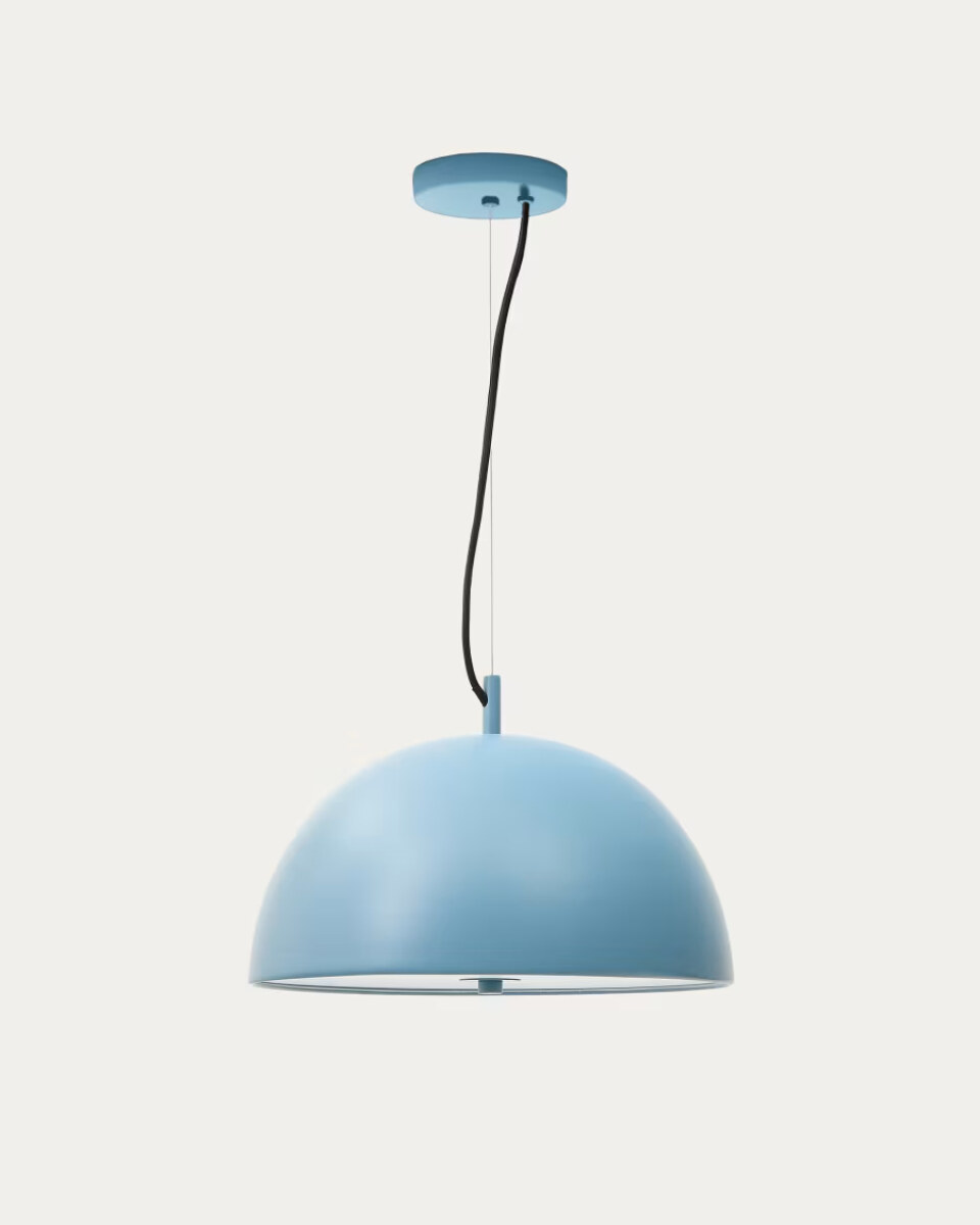 Catlar metal ceiling lamp in a blue painted finish  40 cm