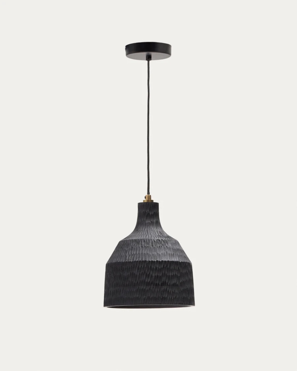 Amire wooden ceiling lamp in a black finish.  21 cm