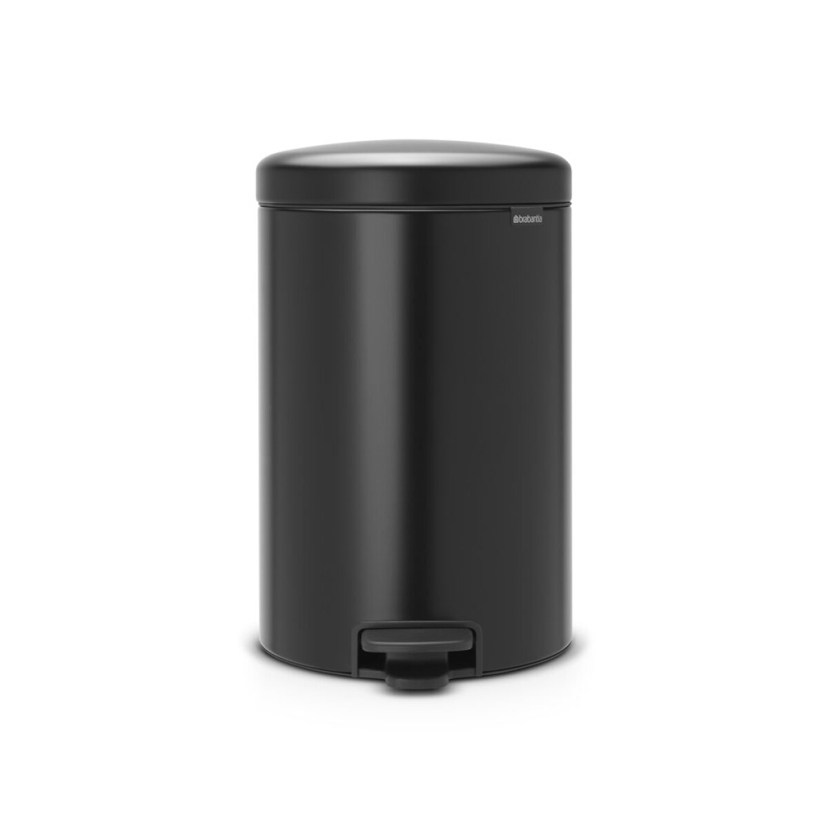 Poubelle pédale Newlcon noir mat Y 20 L