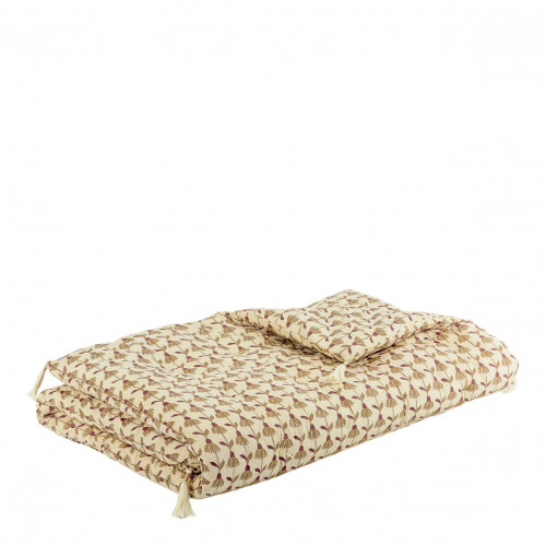 DAPHNE beige cotton futon 80x180