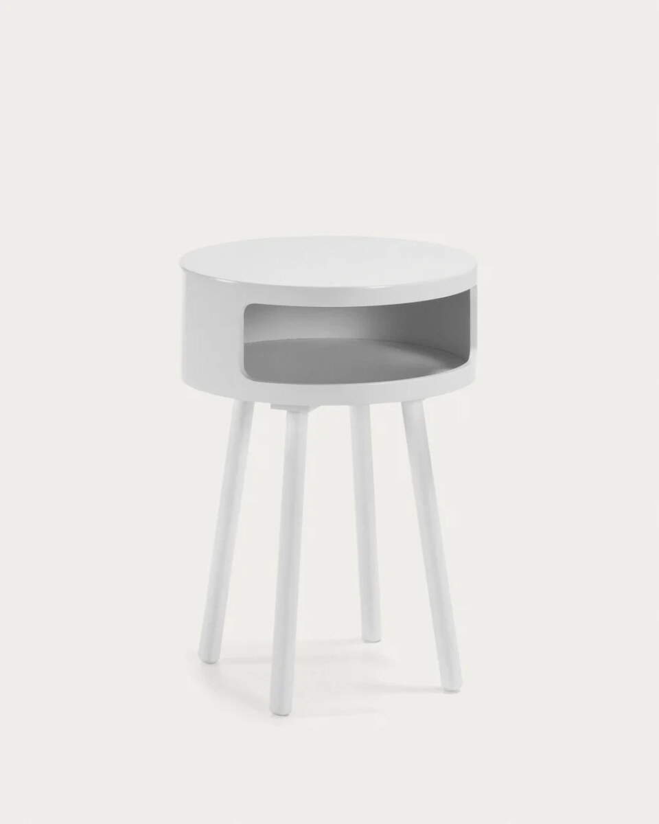 White Kurb B side table  40 cm