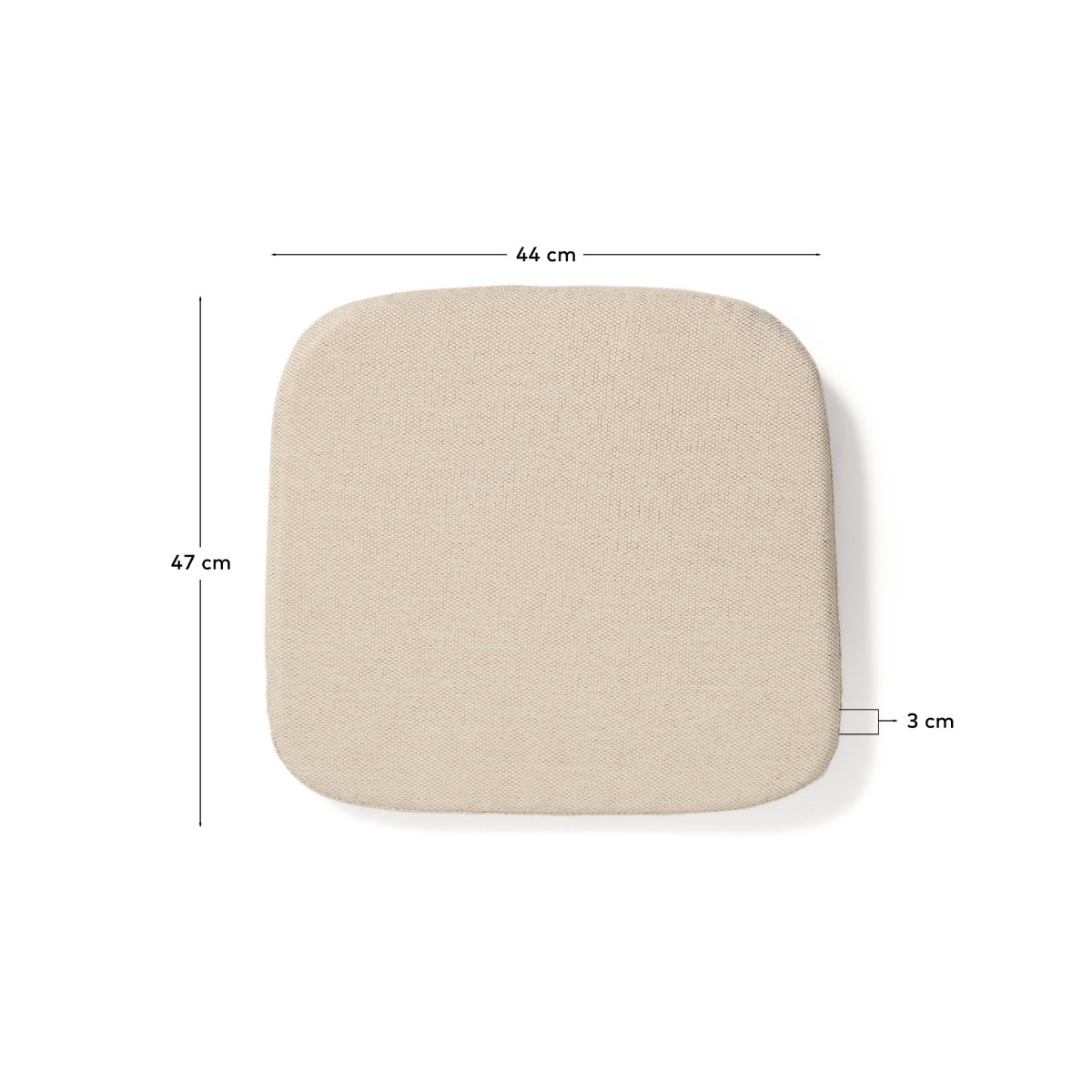 Alipa chair ecru cushion 44 x 47 cm