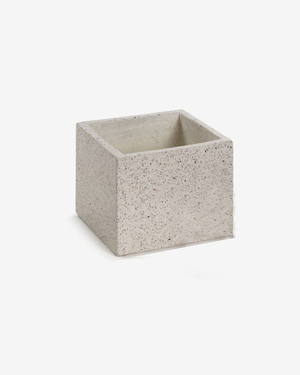 Square Bransc pots white _ LARGE