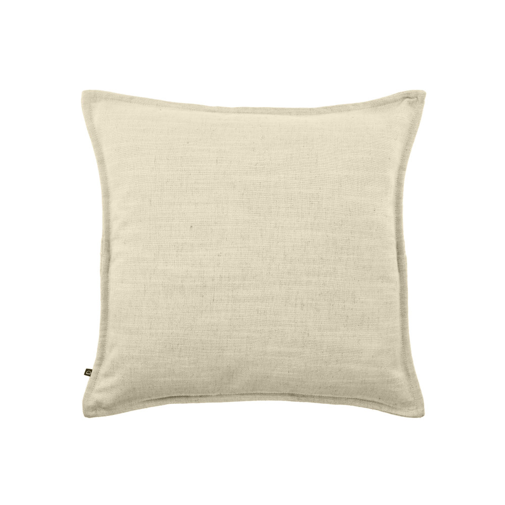 Blok cushion cover in white linen. 45 x 45 cm