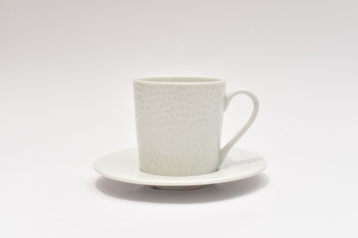 PAIR COFFEE CUP NOUGAT WHITE