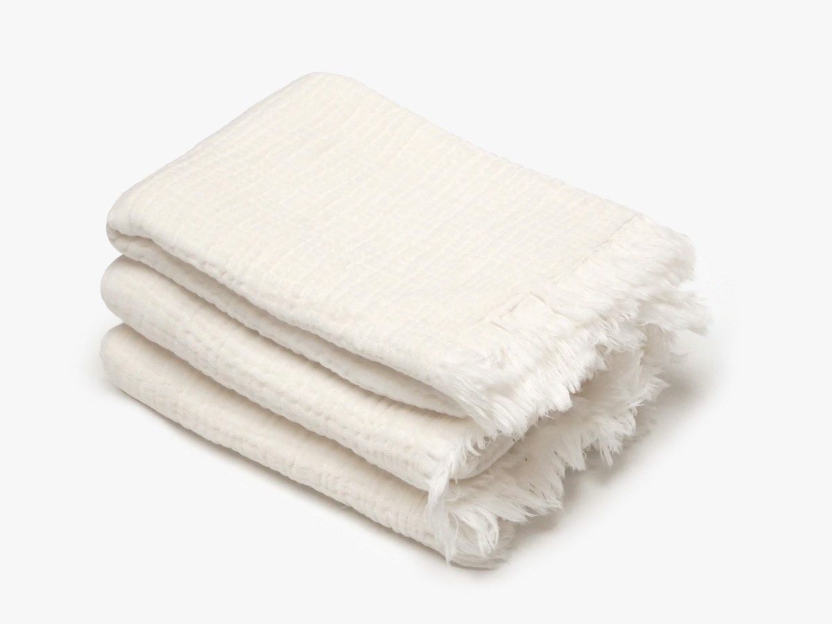 Drap de douche 70x130 cm + serviette 50x90 cm Kea Neige