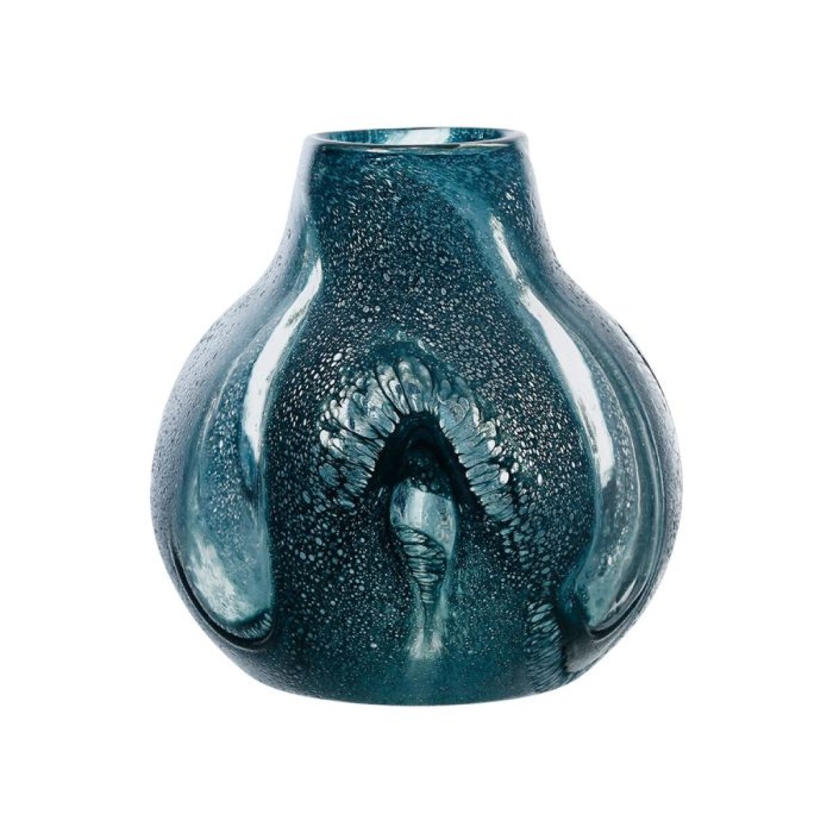 VASE AZUR BLEU D23XH24.5 VERRE