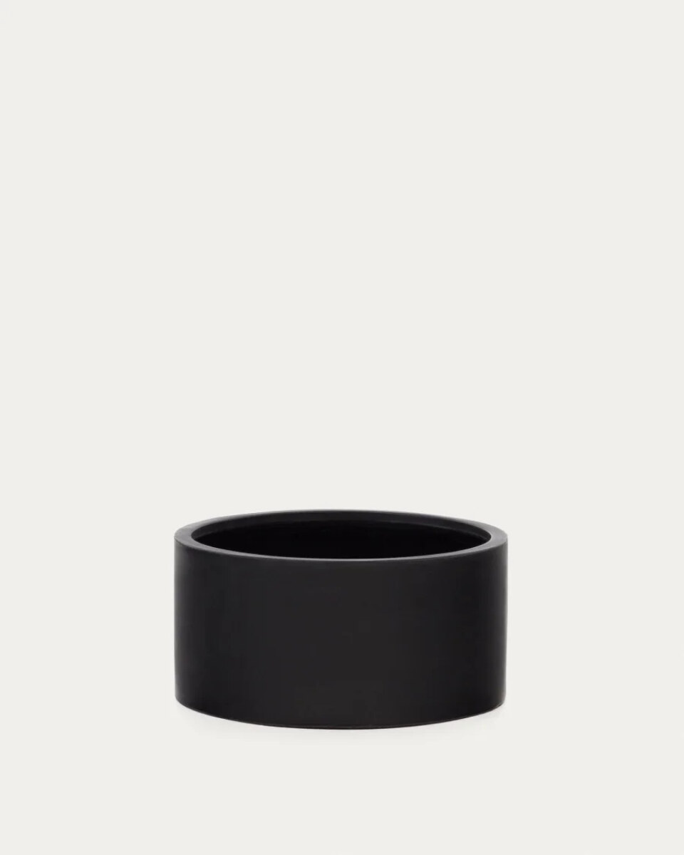 Aiguablava plant pot in black cement.  62 cm