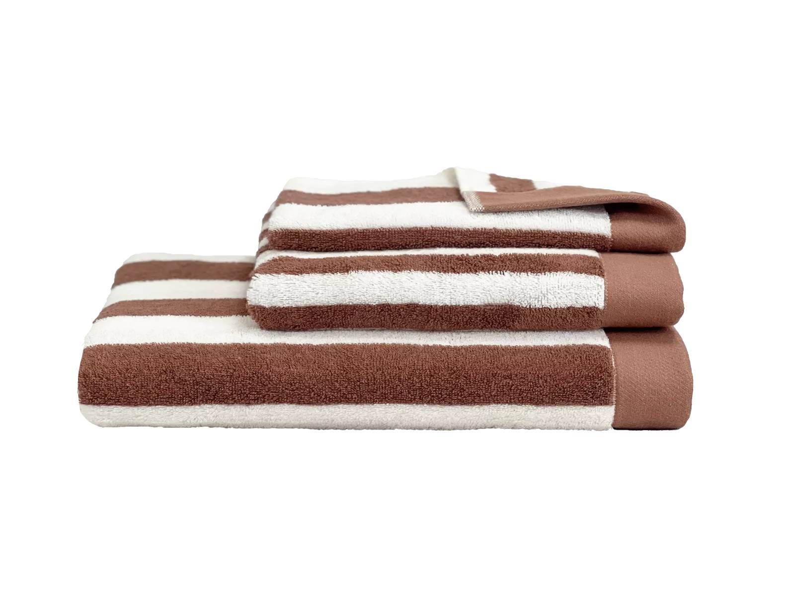 SANTORINI TOWEL MOCACCINO COTTON 20X39 INCHES 50X100 CM