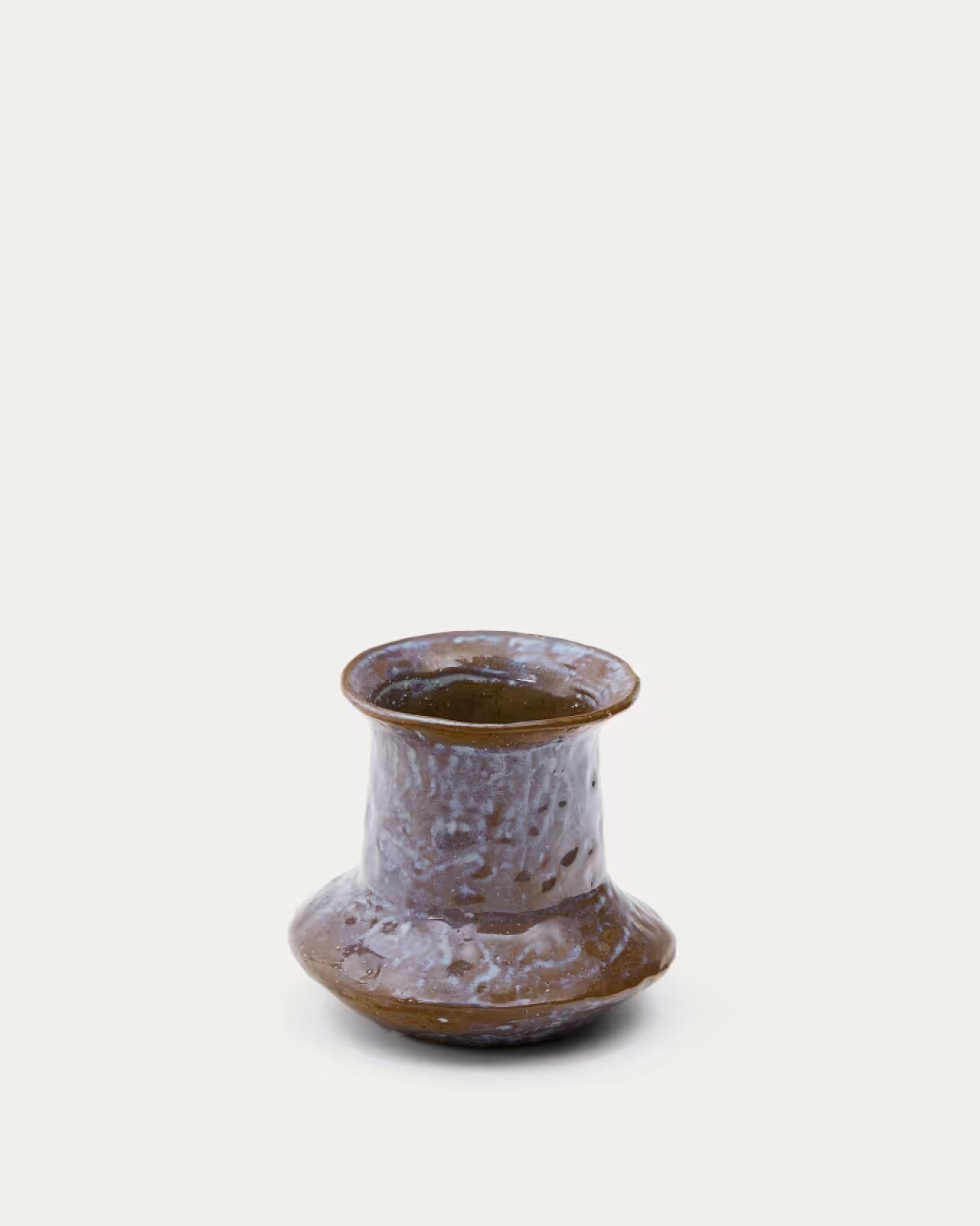 Olaris brown ceramic vase 16 cm