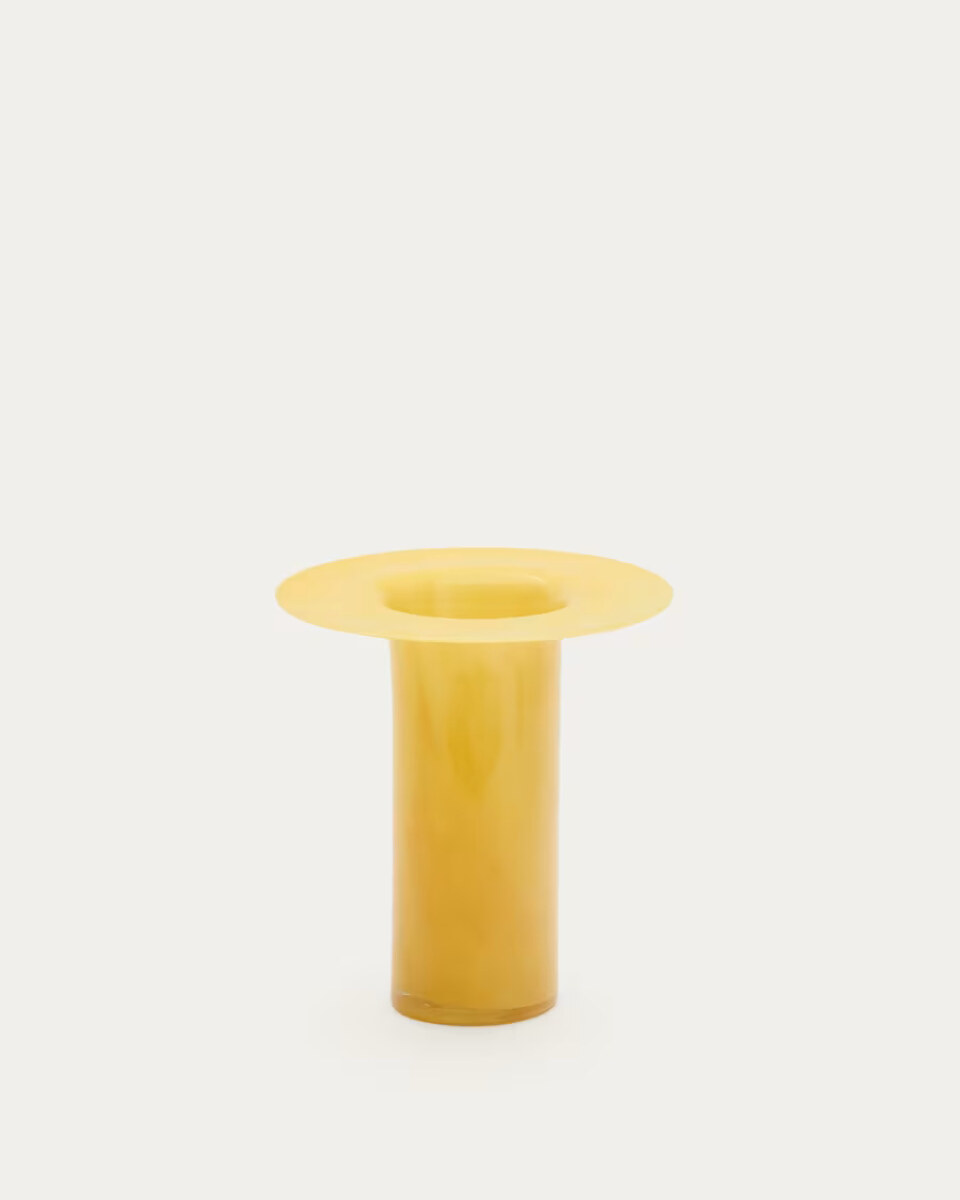 KELSE Kelse orange glass vase. 26 cm