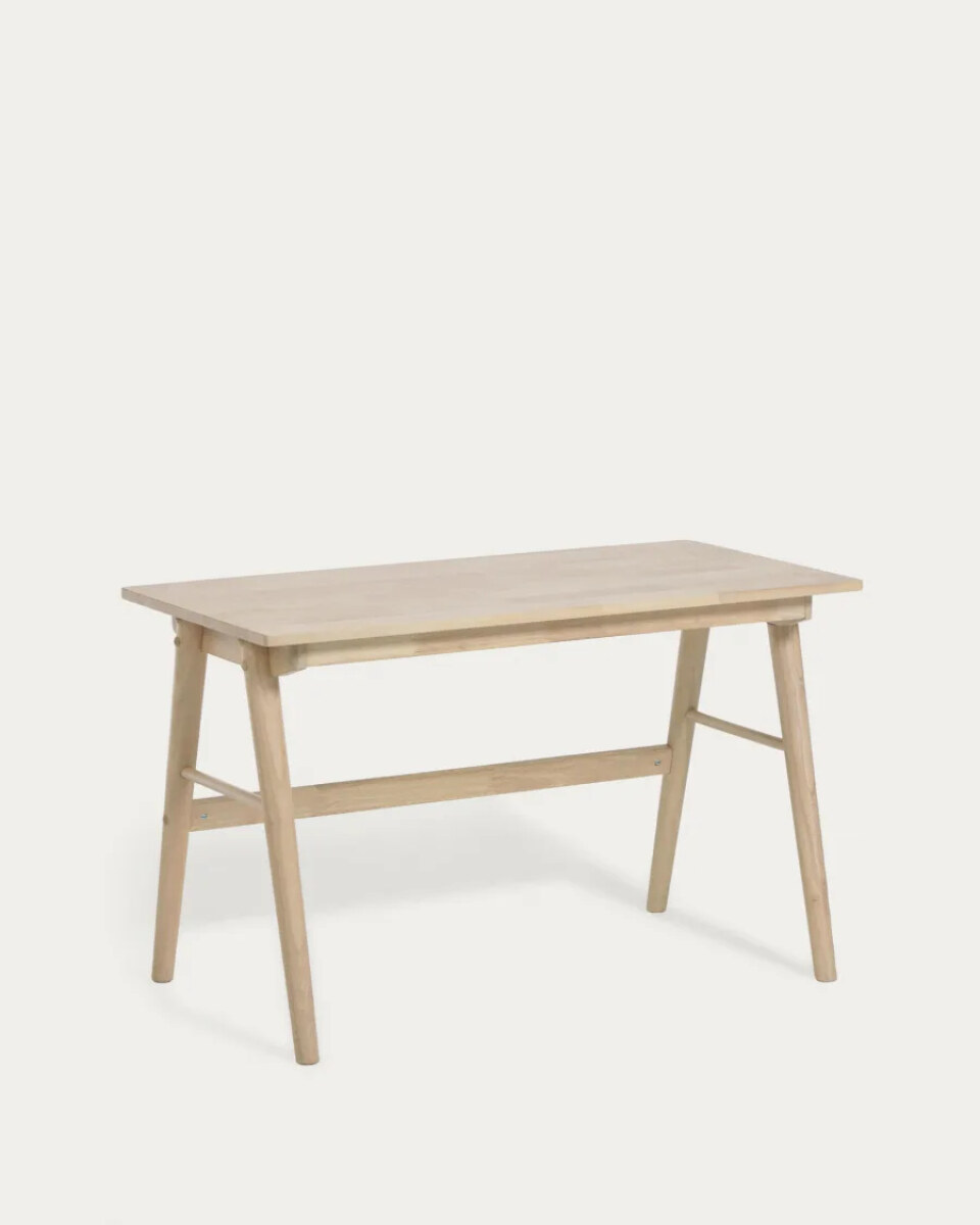 Curie solid rubber wood desk 120 x 60 cm