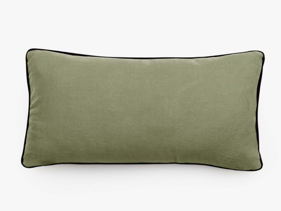 Housse de coussin 55x110 cm Prelude Sauge
