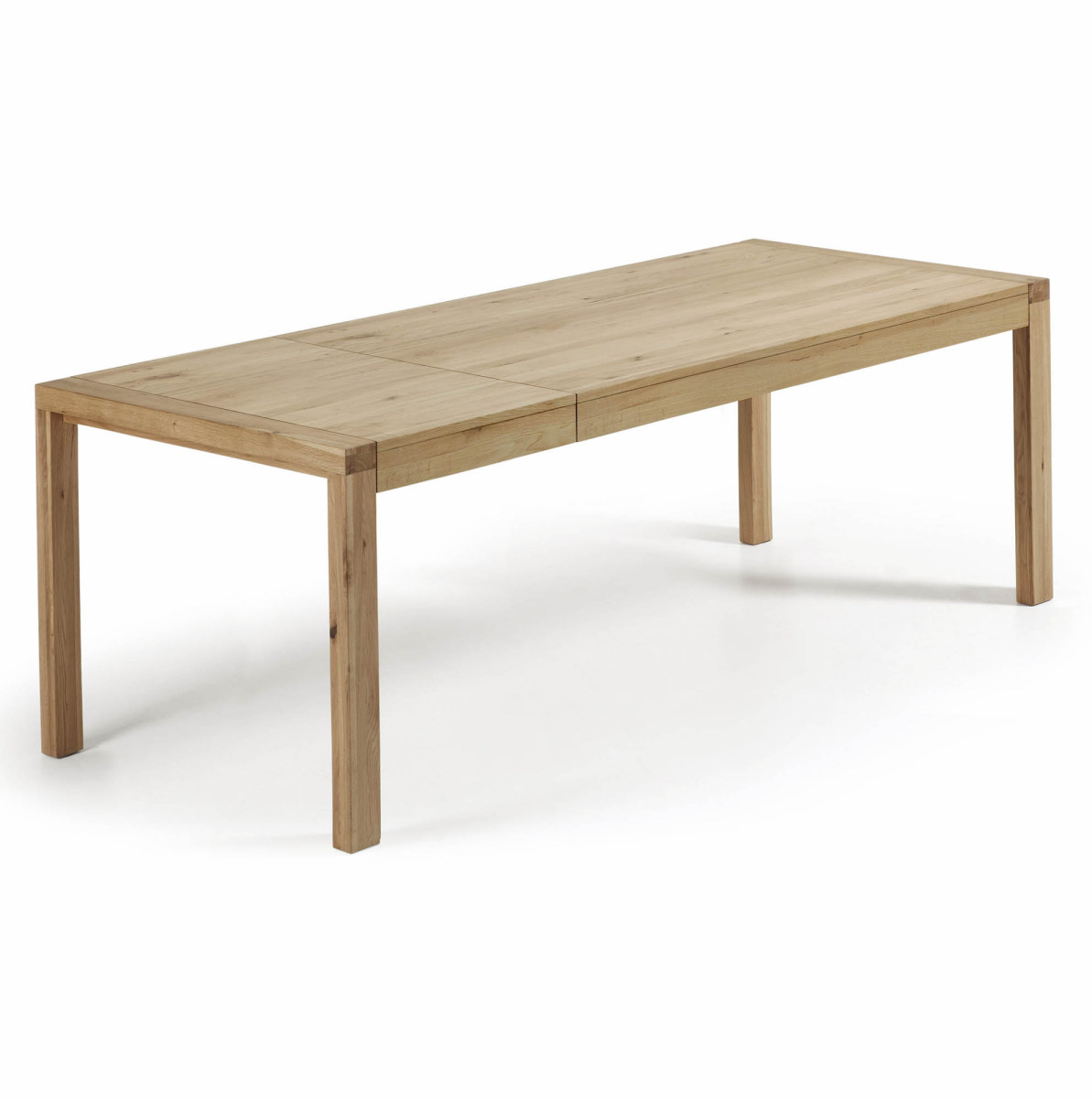 Briva extendable table with a natural oak wood finish. 200 (280) x 100 cm