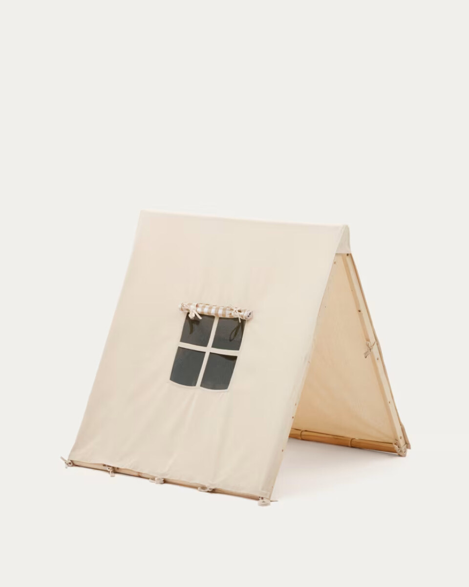 Yanil teepee tent in 100% white cotton. 100 x 90 cm