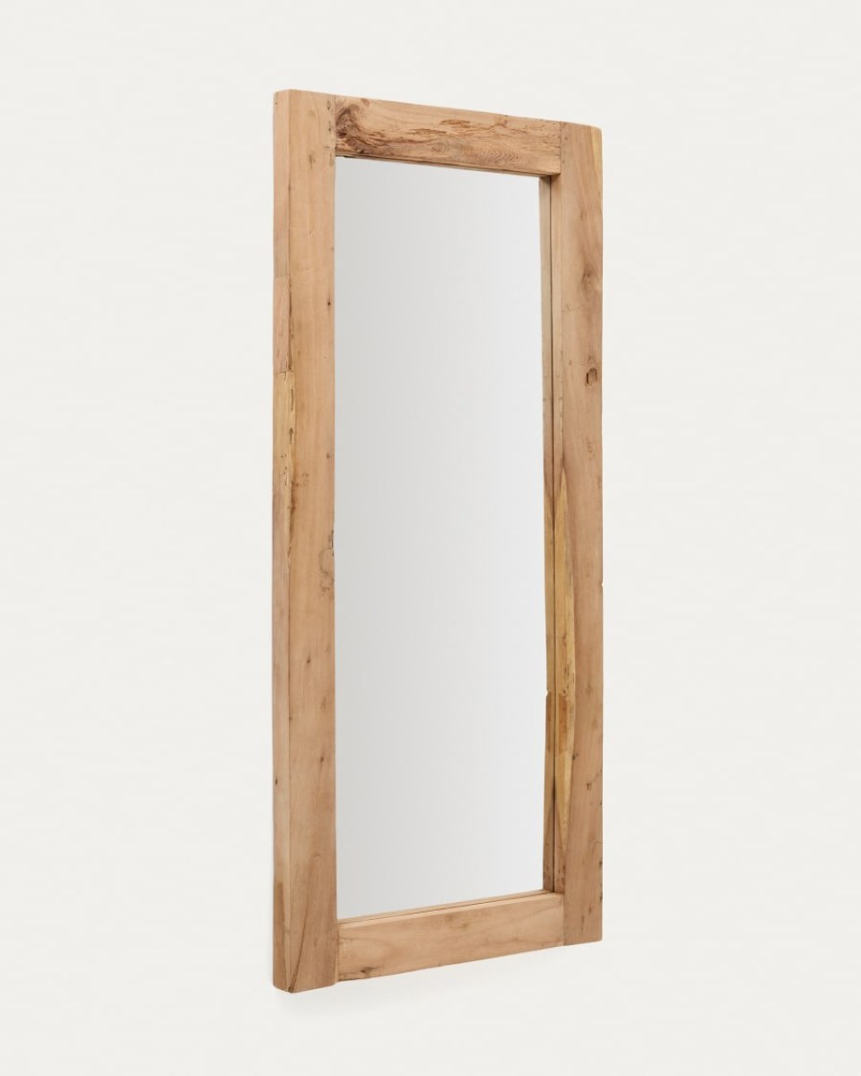 Maden wooden mirror with a natural finish 80 x 180 cm