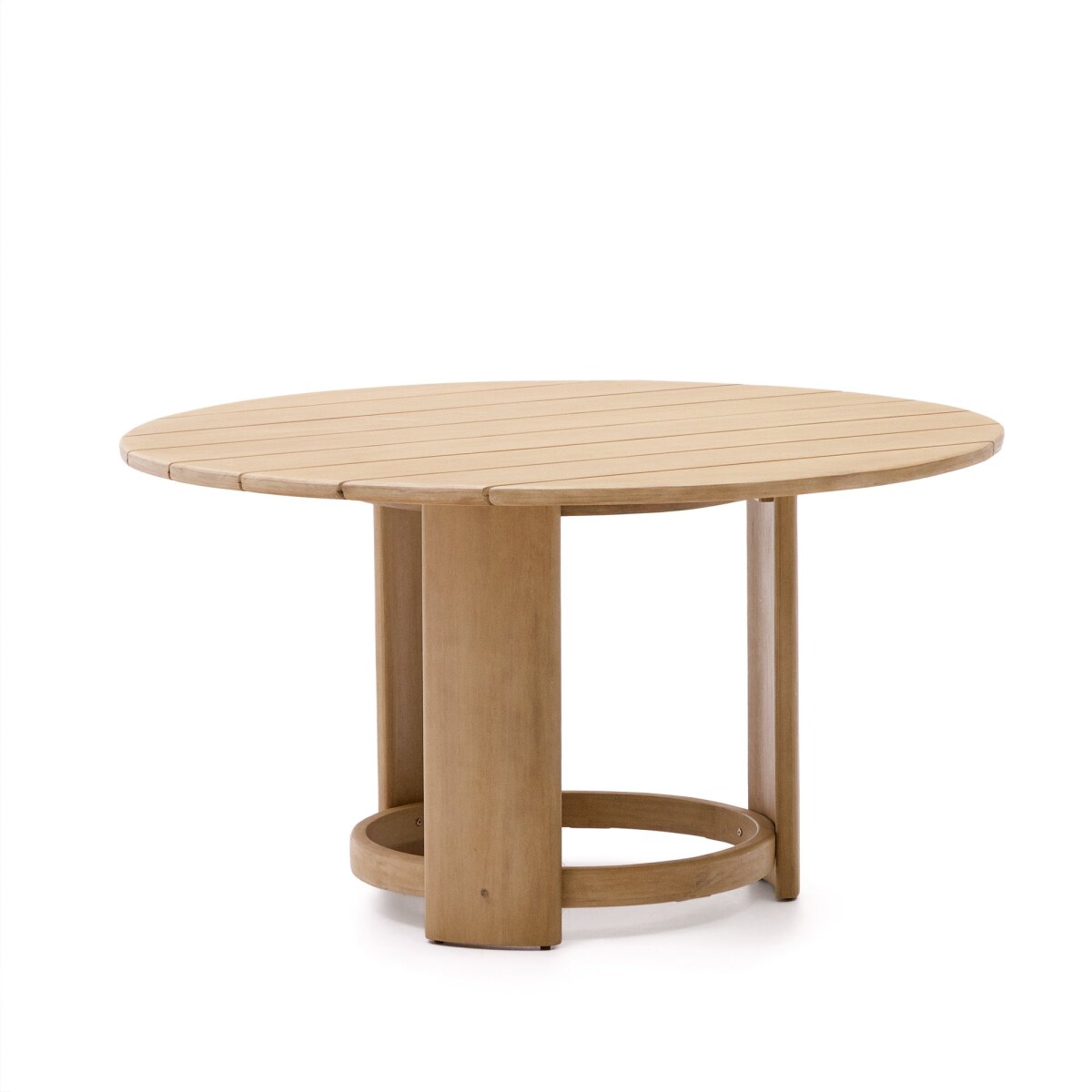 Xoriguer round table in solid eucalyptus wood 140 cm FSC 100%