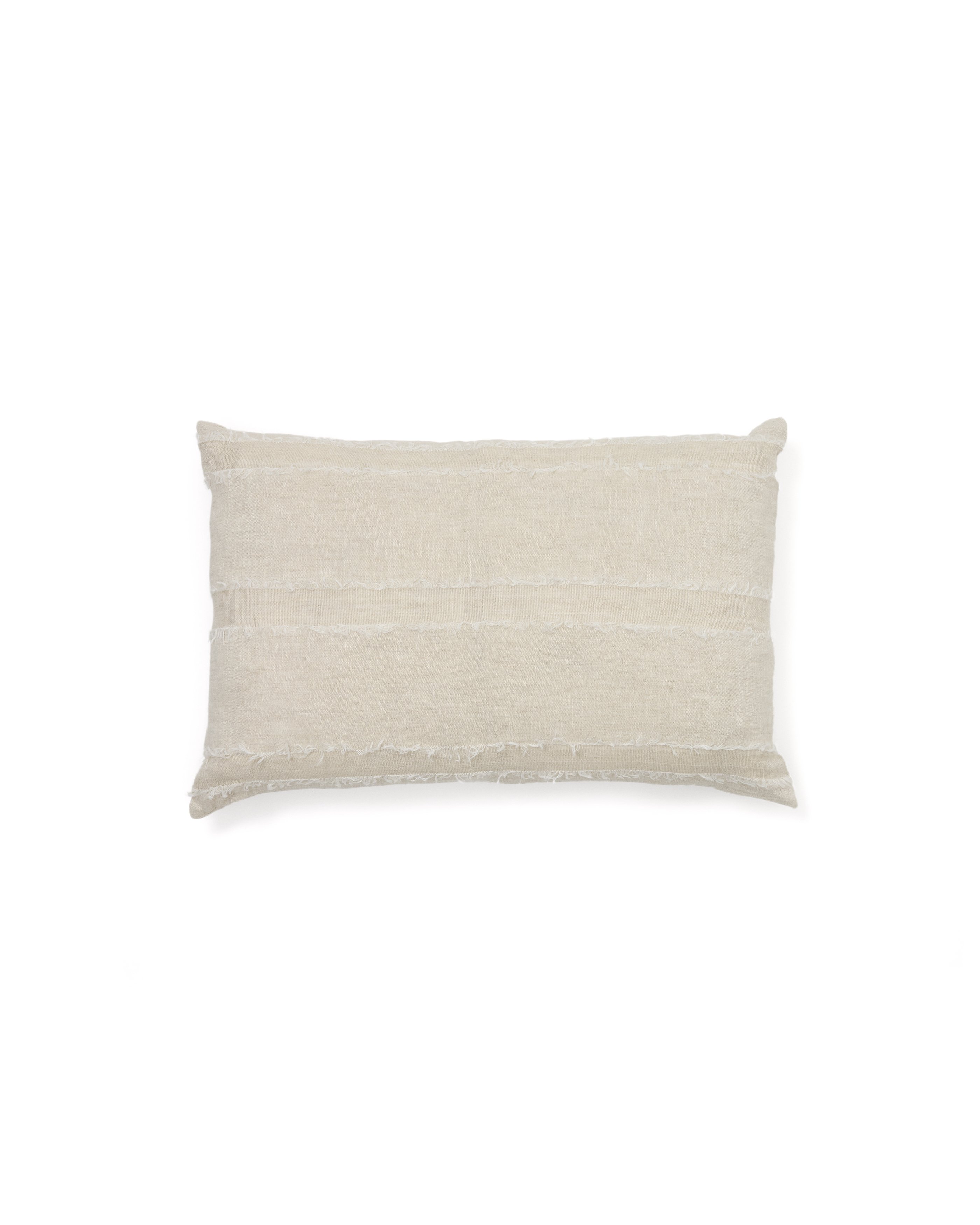 Neris beige 100% linen cushion cover 40 x 60cm
