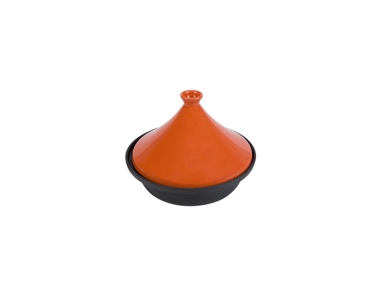 TAJINE BLACK-ORANGE D30CM INDUCTION