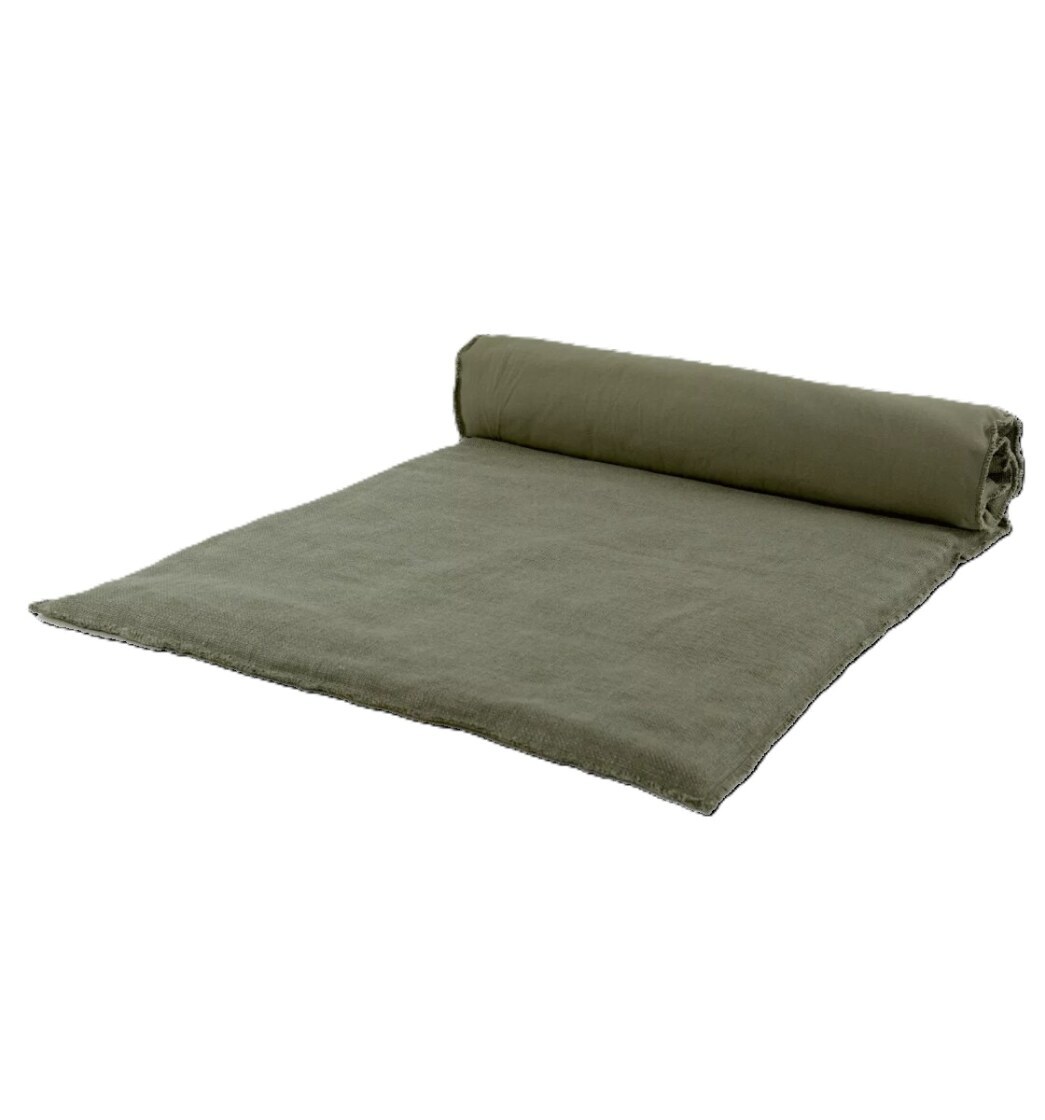 CALIFORNIA QUILT COVER KAKI LINEN VISCOSE 33X79 INCHES 85X200 CM