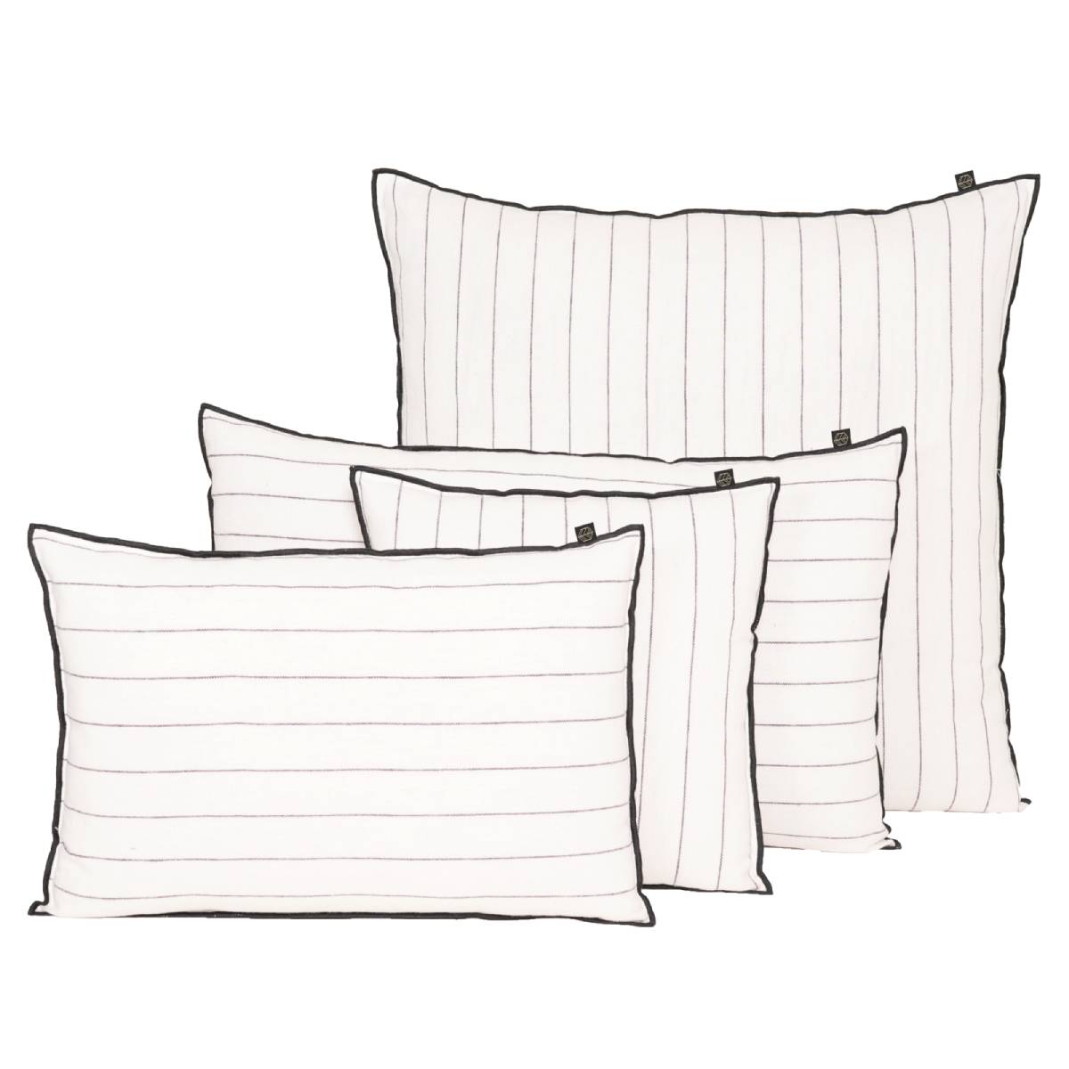 CALVI II CUSHION BLANC LINEN COTTON 16X24 INCHES 40X60 CM
