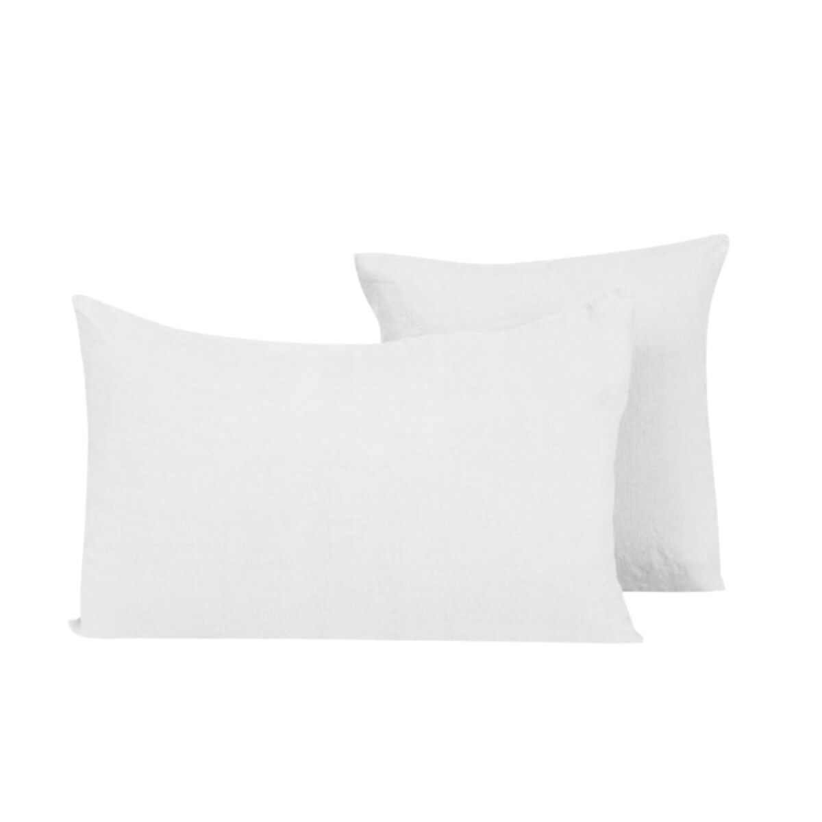 HOUSSE DE COUSSIN PORTICCIO LIN BLANC 45X45