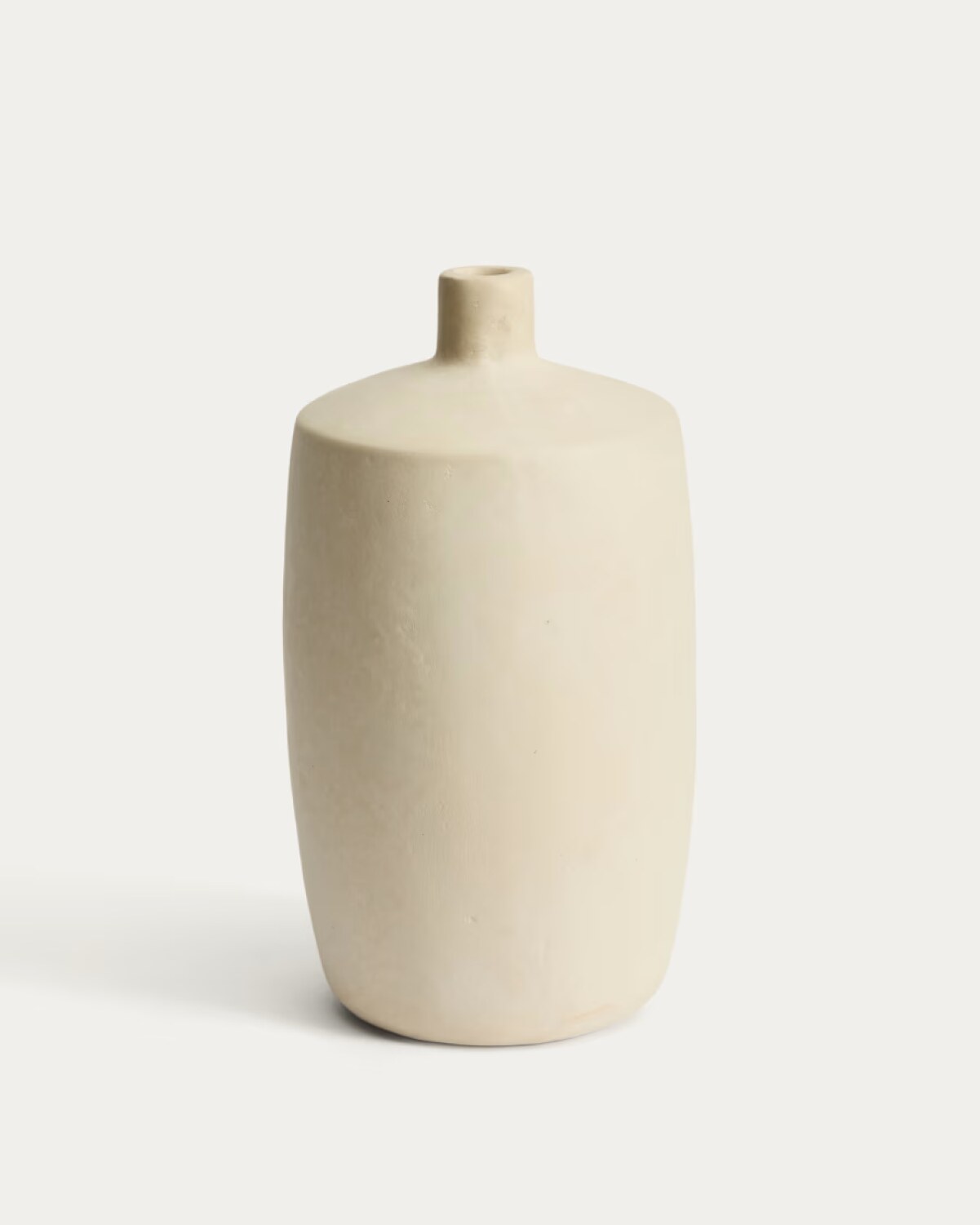 Mireni papier-mÃ¢chÃ© vase beige Ã 39 cm
