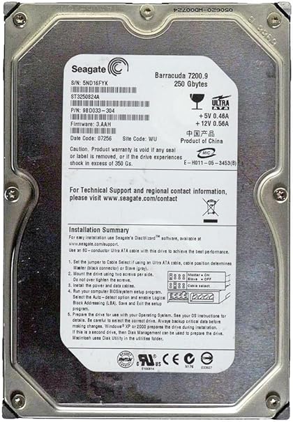 hdd 3.5 250 gb