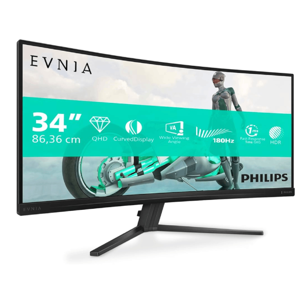 Gaming Monitor Philips Evnia 34'' with HDMI/Display ports