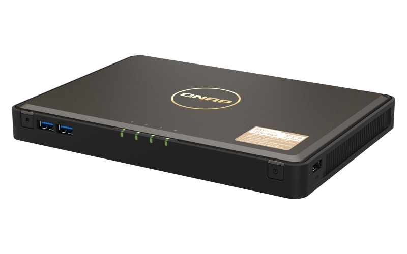 QNAP TBS-464- 8G Compact portable versatile Quad-core 4-bay M.2 NVMe SSD NASbook