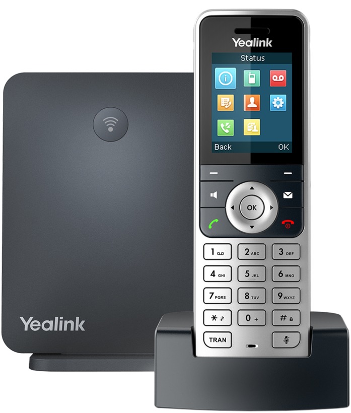 YEALINK CORDLESS DECT IP PHONE WITH BASE STATION W53P