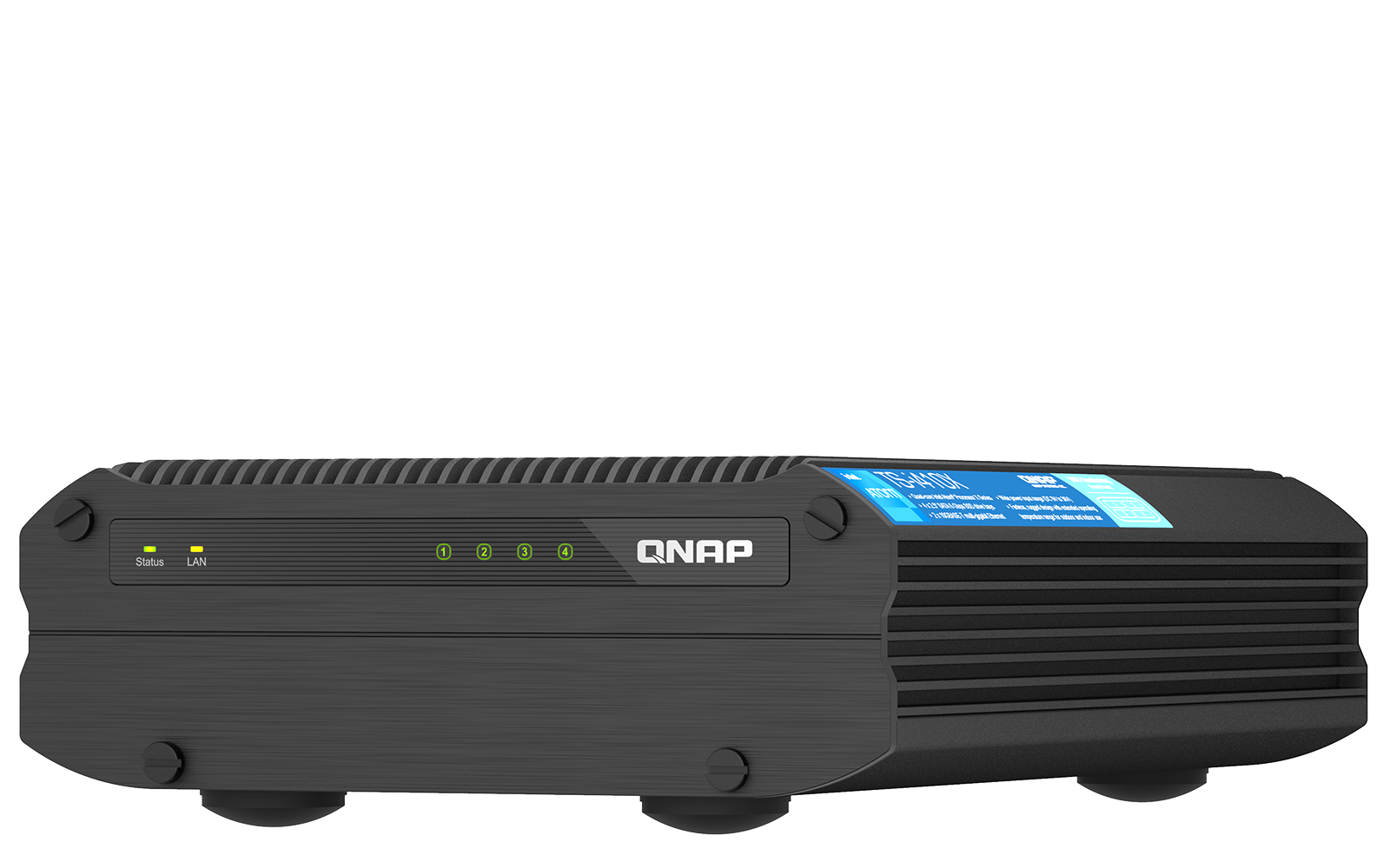 QNAP TS-i410X-8G Wide temperature & fanless 10GbE industrial NAS for harsh environments. Long-term availability.
