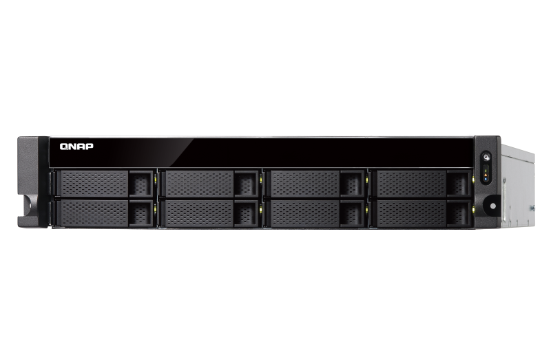 QNAP TS-877XU-RP Ryzen™-based rackmount NAS with up to 6 cores 12 threads and integrated dual 10GbE SFP+ ports to optimize system performance