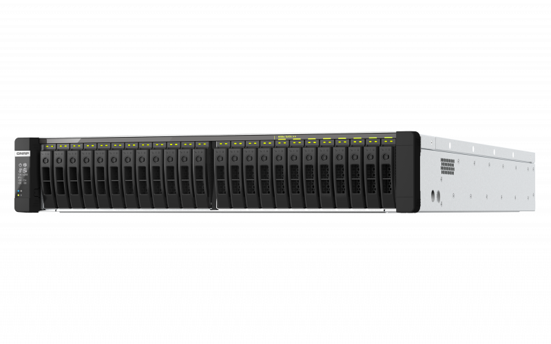 QNAP TDS-h2489FU Dual-processor (2 x 8 Cores & 2 x 16 Cores) NVMe all-flash ZFS storage built for latency-sensitive file servers virtualized workloads and 4K/8K streams
