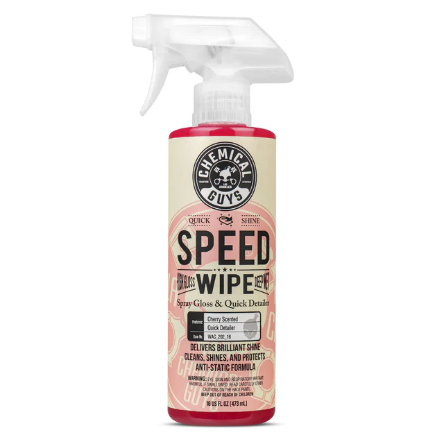 Chemical Guys Speed Wipe Spray & Streak Free Quick Shine 16OZ