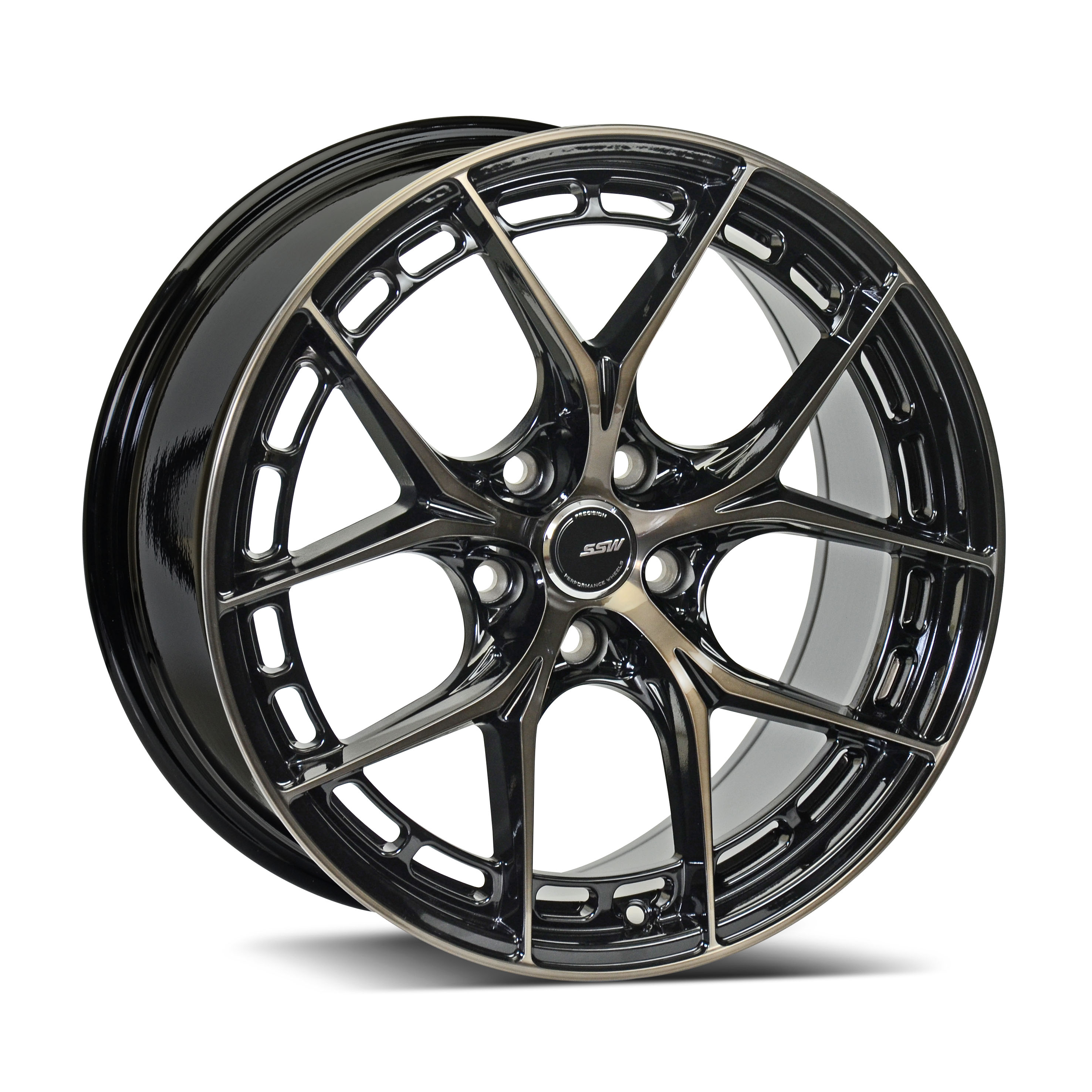 SSW S436LP 18X8.5 ET:38 5X112/114.3 73.1 FP/BK/GCBK (Made In Thailand)